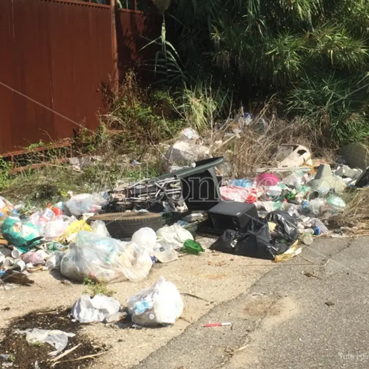 Vibo Marina: la “strada del degrado”, tra rifiuti, miasmi e voragini