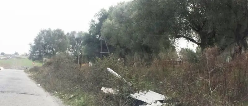 Amianto: la denuncia degli attivisti Cinque Stelle per la strada fra San Gregorio e Moderata Durant