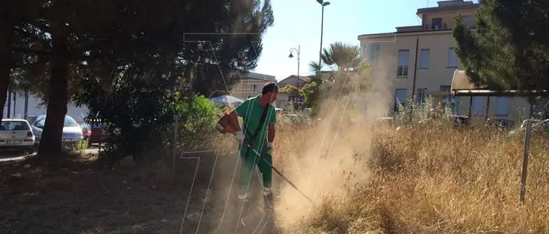 Degrado a due passi dall’ospedale di Vibo, il Comune ripulisce l’area (FOTO/VIDEO)