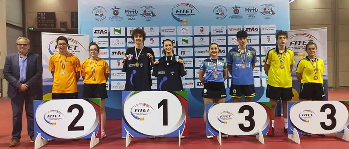 Tennistavolo, oro e argento per la vibonese Miriam Carnovale ai campionati italiani