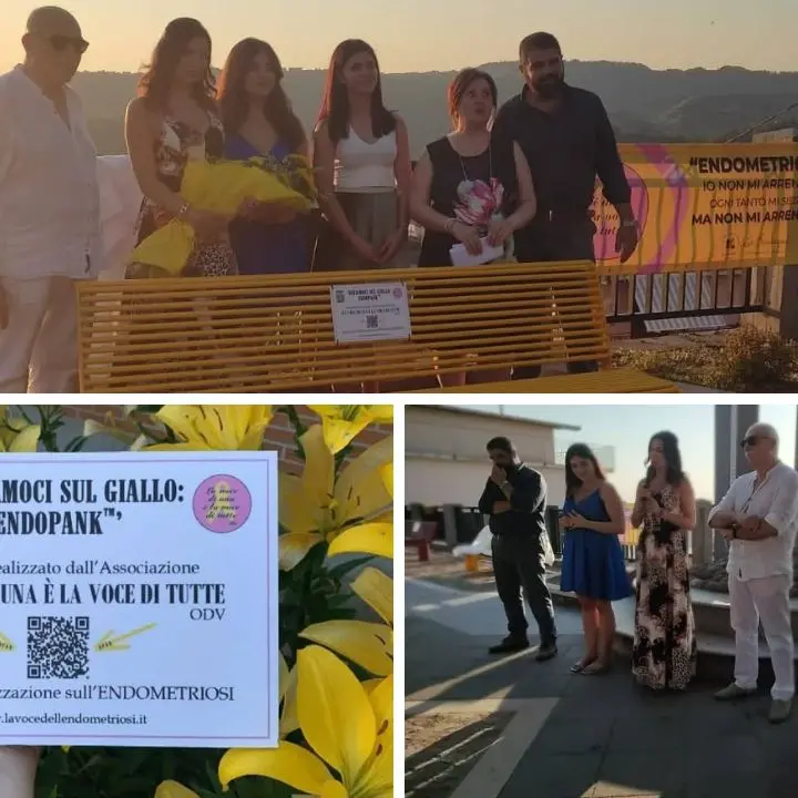 La panchina gialla: a Polia un’iniziativa per accendere i riflettori sull’endometriosi