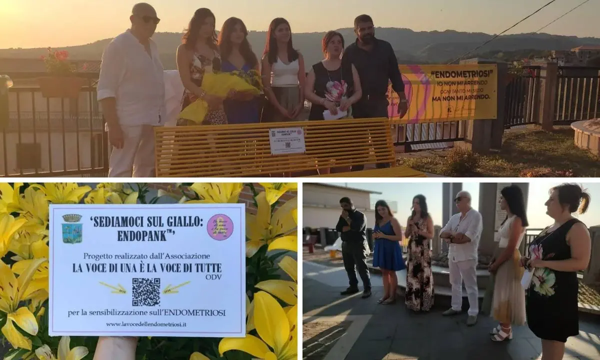La panchina gialla: a Polia un’iniziativa per accendere i riflettori sull’endometriosi