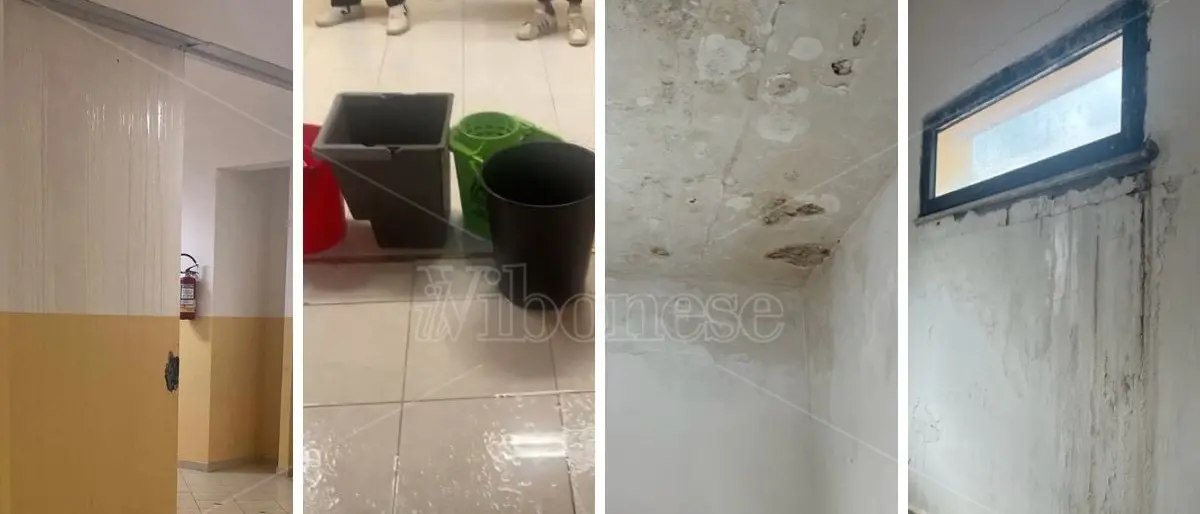 Filadelfia, piove dentro il liceo: aule allagate e studenti evacuati - Foto