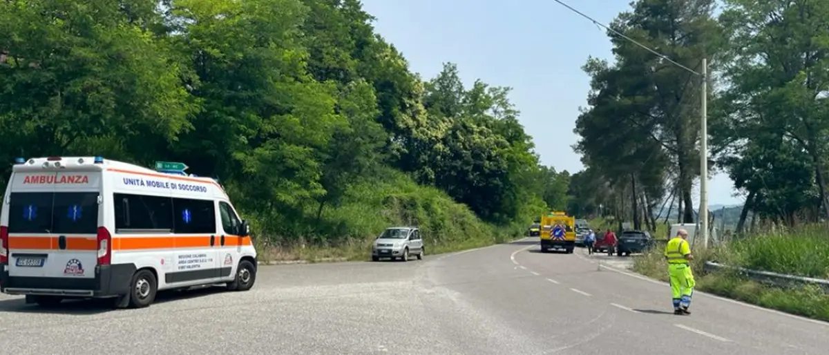 Incidente in moto al bivio di Maierato: interviene l'elisoccorso