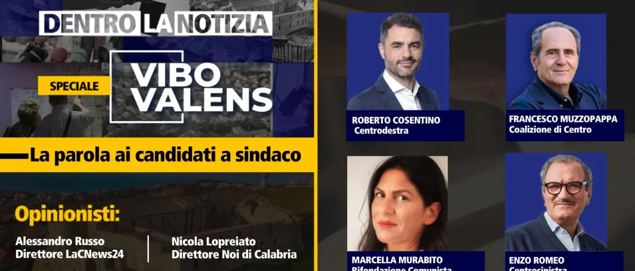 Vibo Valens, a Dentro la notizia l’ultimo dibattito dei candidati a sindaco prima del voto