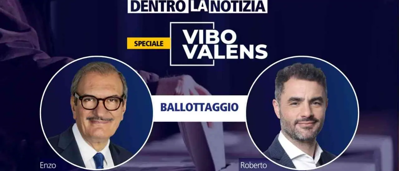 Cosentino e Romeo si confrontano a Dentro la Notizia: ultimo appuntamento con lo speciale elezioni Vibo Valens