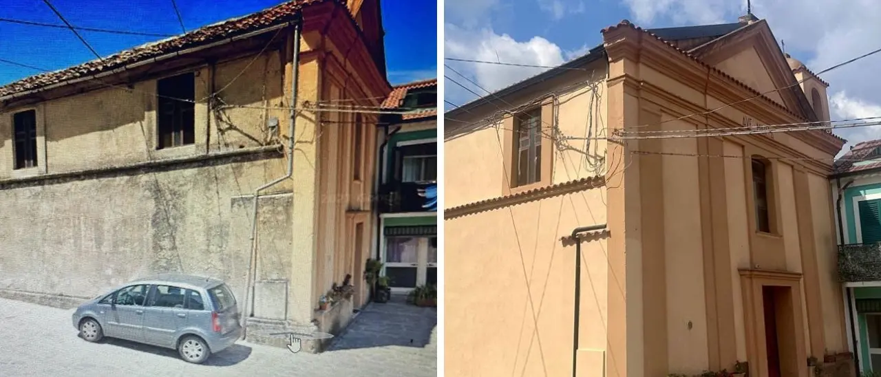 Pizzoni, torna agli antichi splendori la chiesa del Rosario dopo i lavori di restauro, risanamento e tinteggiatura della facciata