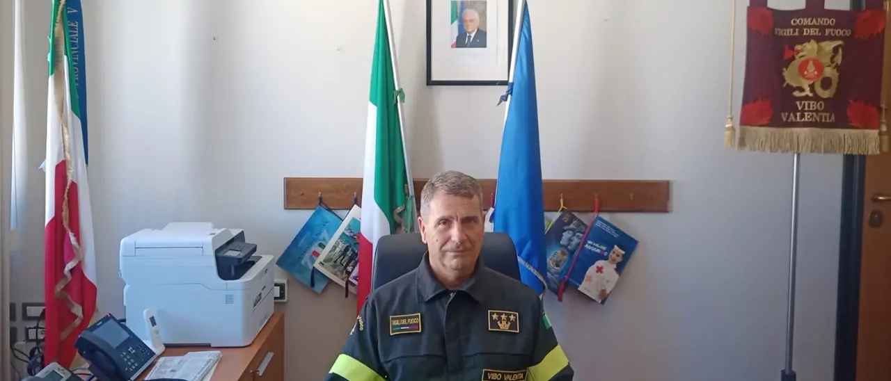 Vibo, cambio al vertice dei vigili del fuoco: il nuovo comandante provinciale è Ambrogio Ponterio