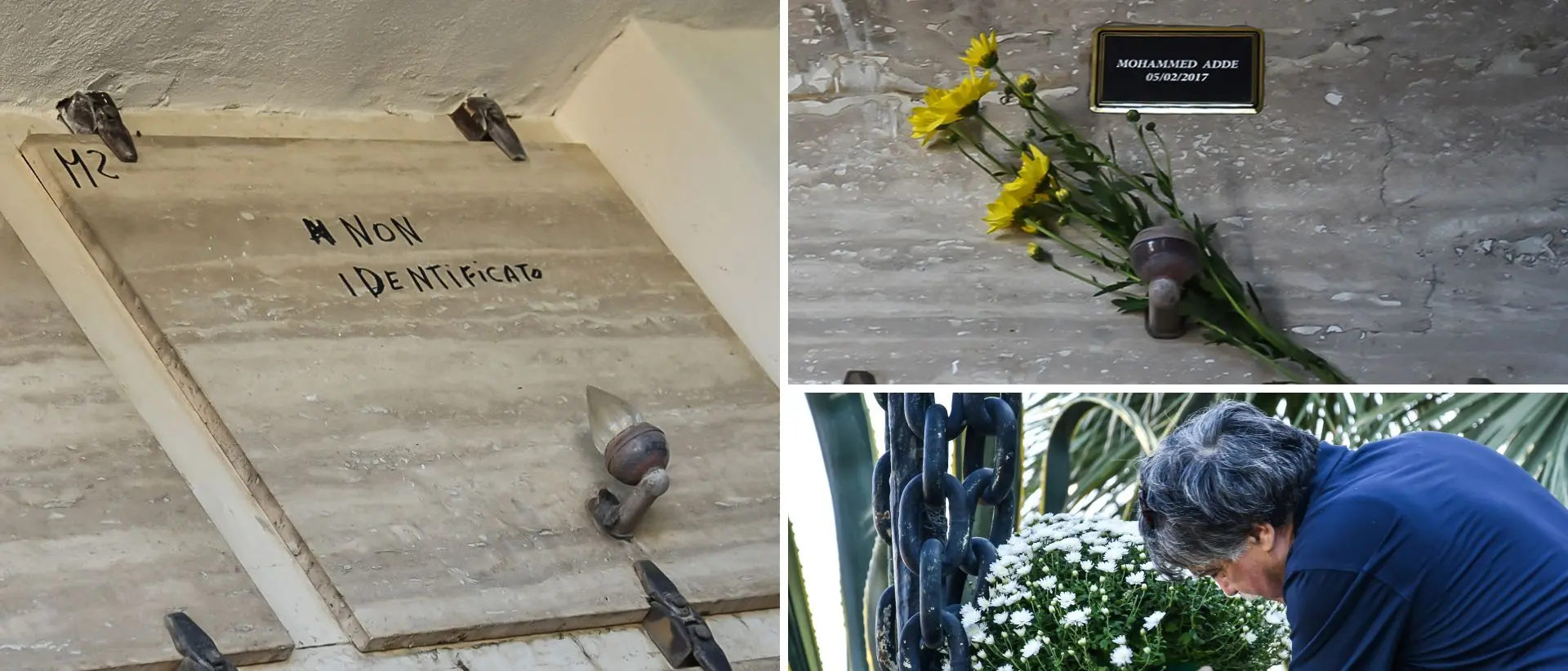 Fiori sulle tombe dei migranti nel cimitero di Bivona, la Pro Loco: «Anche loro morti da non dimenticare, il nostro un gesto voluto da tante mamme lontane»