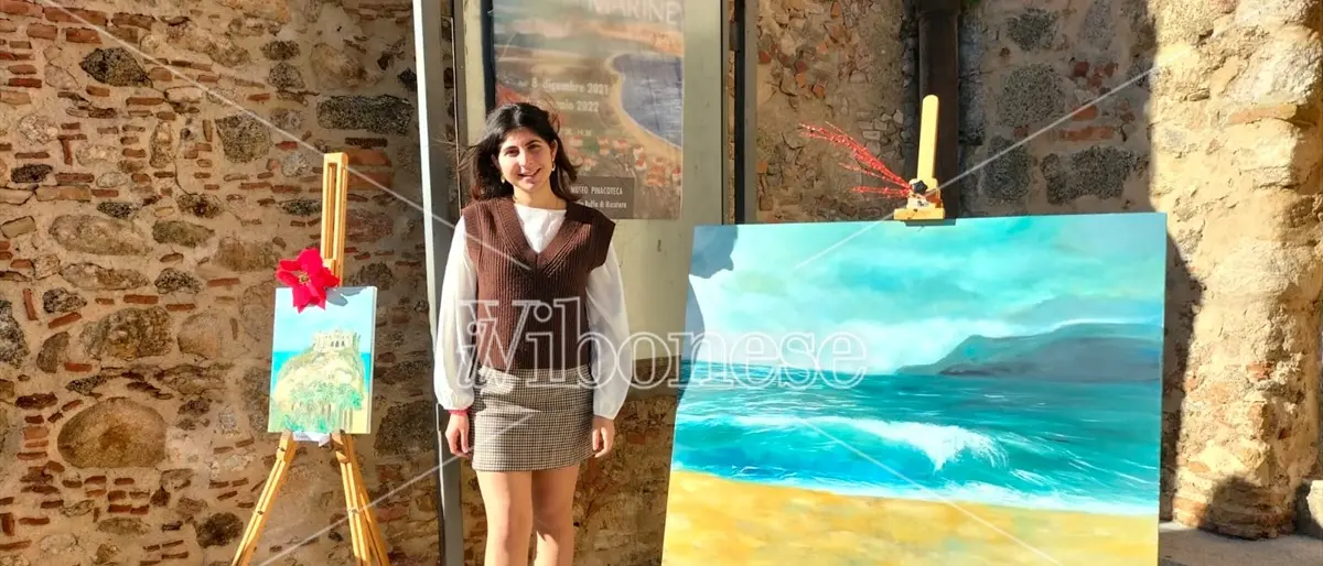 A Nicotera la mostra della giovane artista che dipinge l’amore per la sua terra