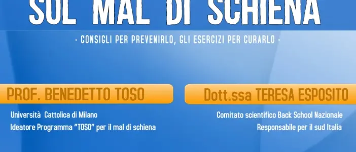 Mal di schiena: prevenzione e cura nell’evento della Vibo Back School