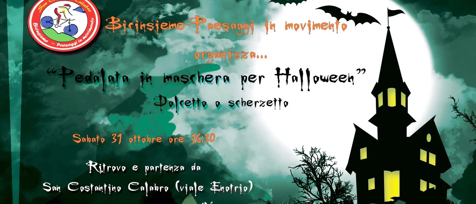Pedalata in maschera per Halloween