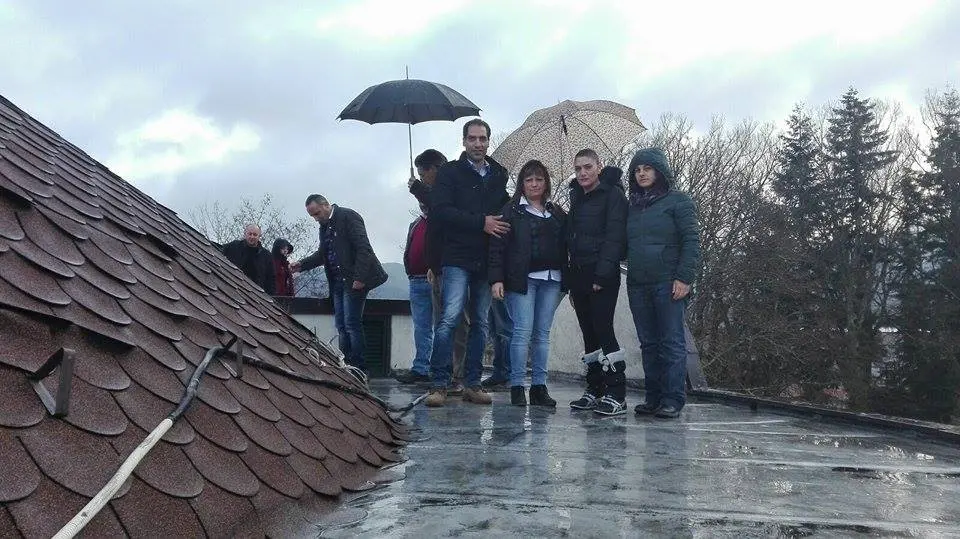 Parco delle Serre, tirocinanti sul tetto - VIDEO