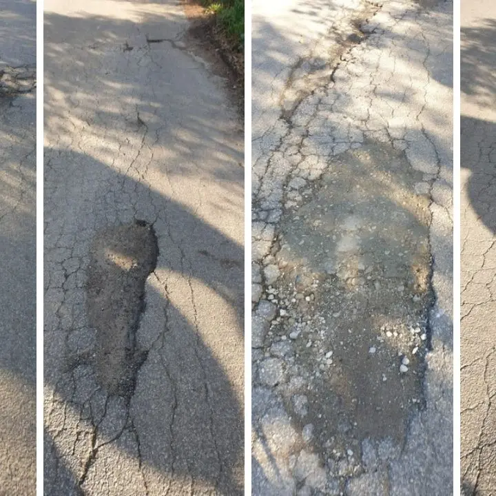 Strade colabrodo, l’appello dei cittadini di San Calogero: «S’intervenga per evitare altri incidenti»