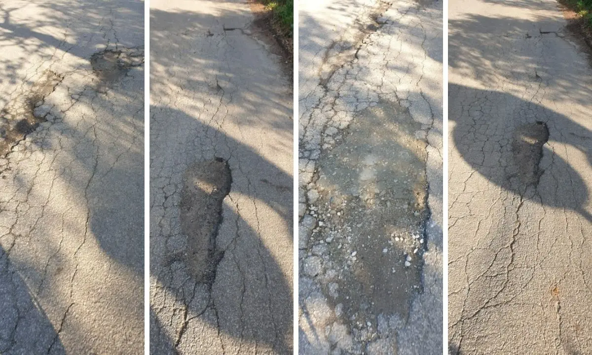 Strade colabrodo, l’appello dei cittadini di San Calogero: «S’intervenga per evitare altri incidenti»