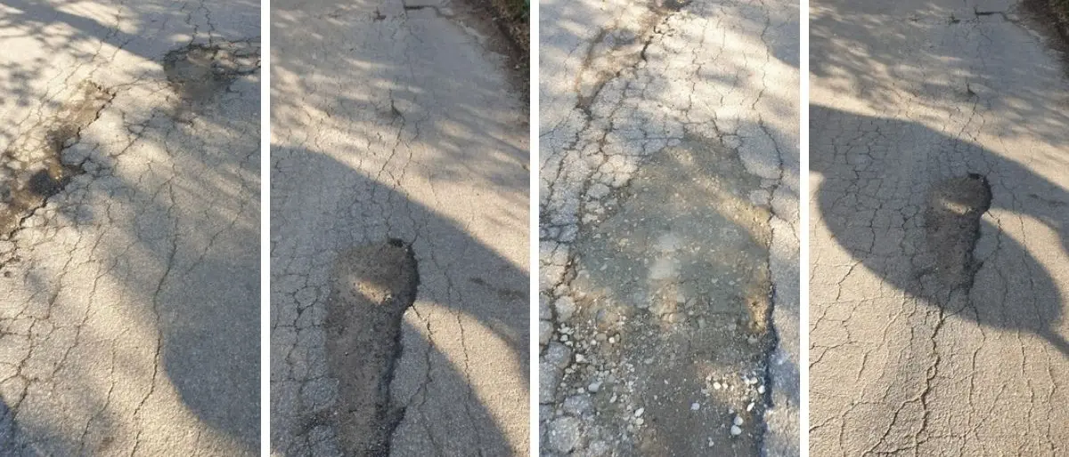 Strade colabrodo, l’appello dei cittadini di San Calogero: «S’intervenga per evitare altri incidenti»
