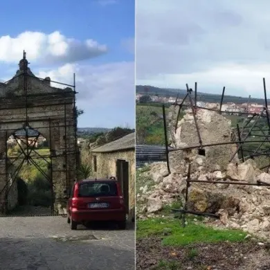 Crolla portale del ‘600, Pannaconi perde il suo simbolo