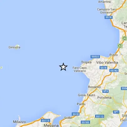 Terremoto al largo di Capo Vaticano, nessun danno sulla terraferma
