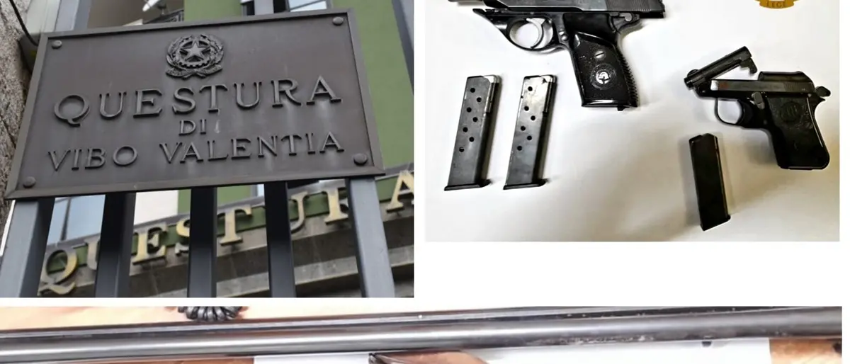 Droga e possesso di armi: dalla polizia denunce e sequestri nel Vibonese