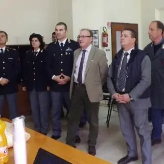 Il prefetto Casabona in visita alla Polizia stradale