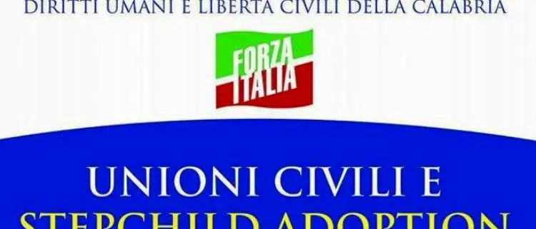 Unioni civili e Stepchild adoption, iniziativa di Forza Italia a Vibo