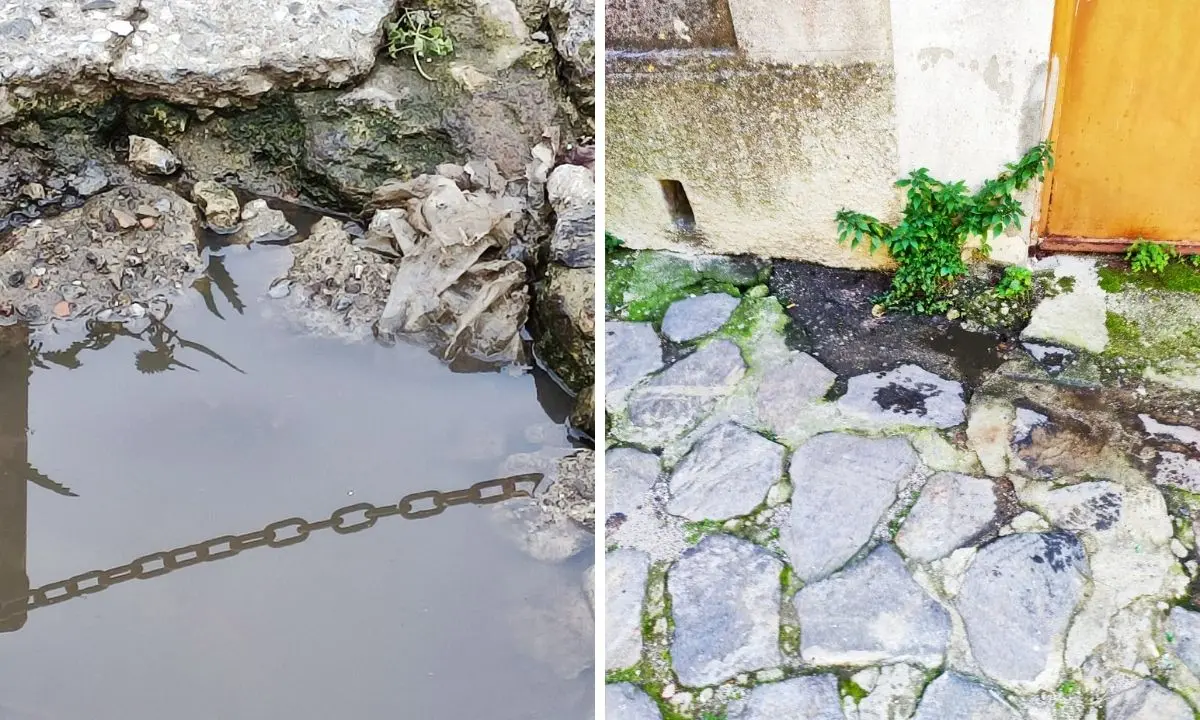 Vibo, i residenti di via Torretta: «Perdite dalla fogna e odori nauseabondi»