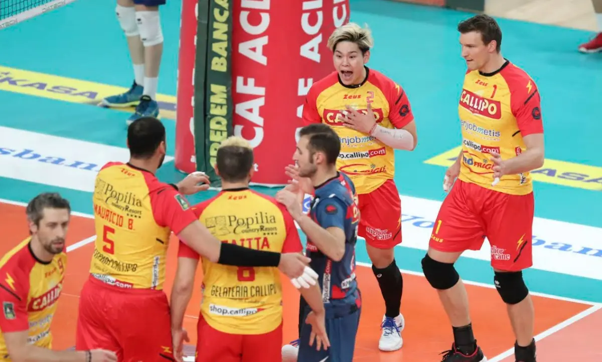 Volley, la Tonno Callipo cade in casa dell’Itas Trentino che si impone per 3-0