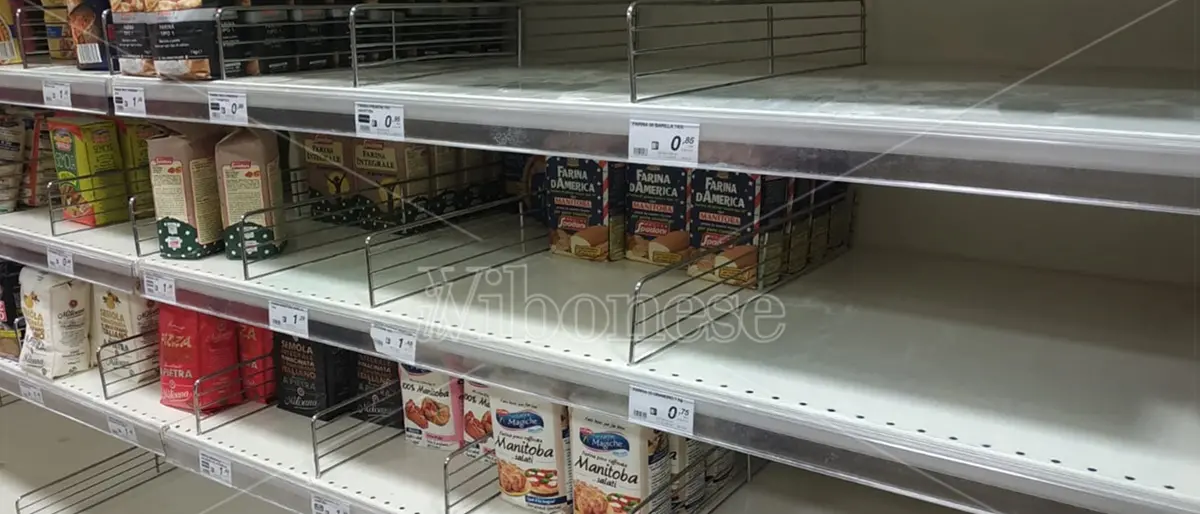 Carrelli pieni e scaffali che si svuotano, anche nel Vibonese è corsa ai supermercati