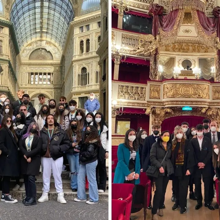 I ragazzi del liceo Berto di Vibo al San Carlo di Napoli: «Il teatro contro la povertà educativa»