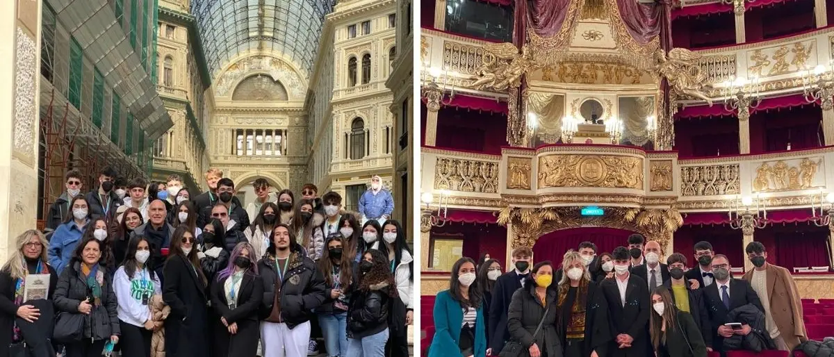 I ragazzi del liceo Berto di Vibo al San Carlo di Napoli: «Il teatro contro la povertà educativa»