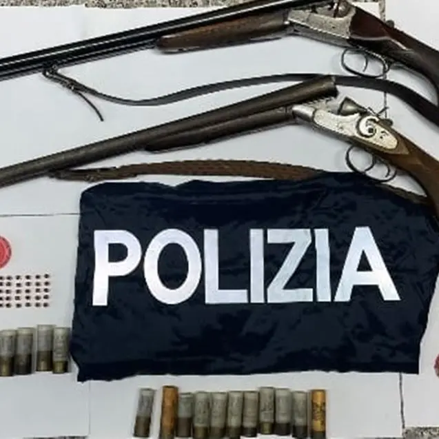 Armi: un arresto e una denuncia della polizia a Fabrizia