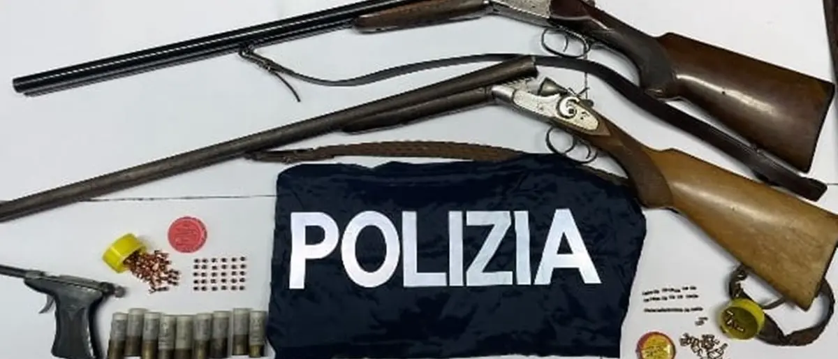 Armi: un arresto e una denuncia della polizia a Fabrizia
