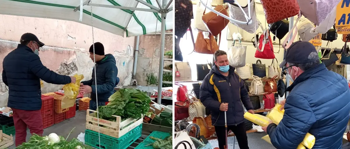 Lotta all'indifferenziata, al mercato di Vibo distribuite agli ambulanti buste per la raccolta - Foto