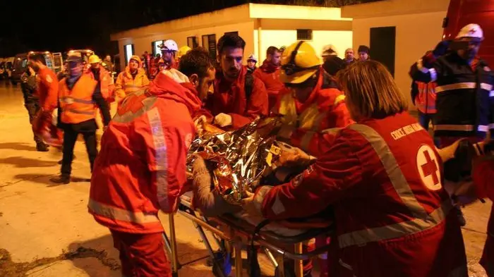 Un momento dell\\'esercitazione , ANSA