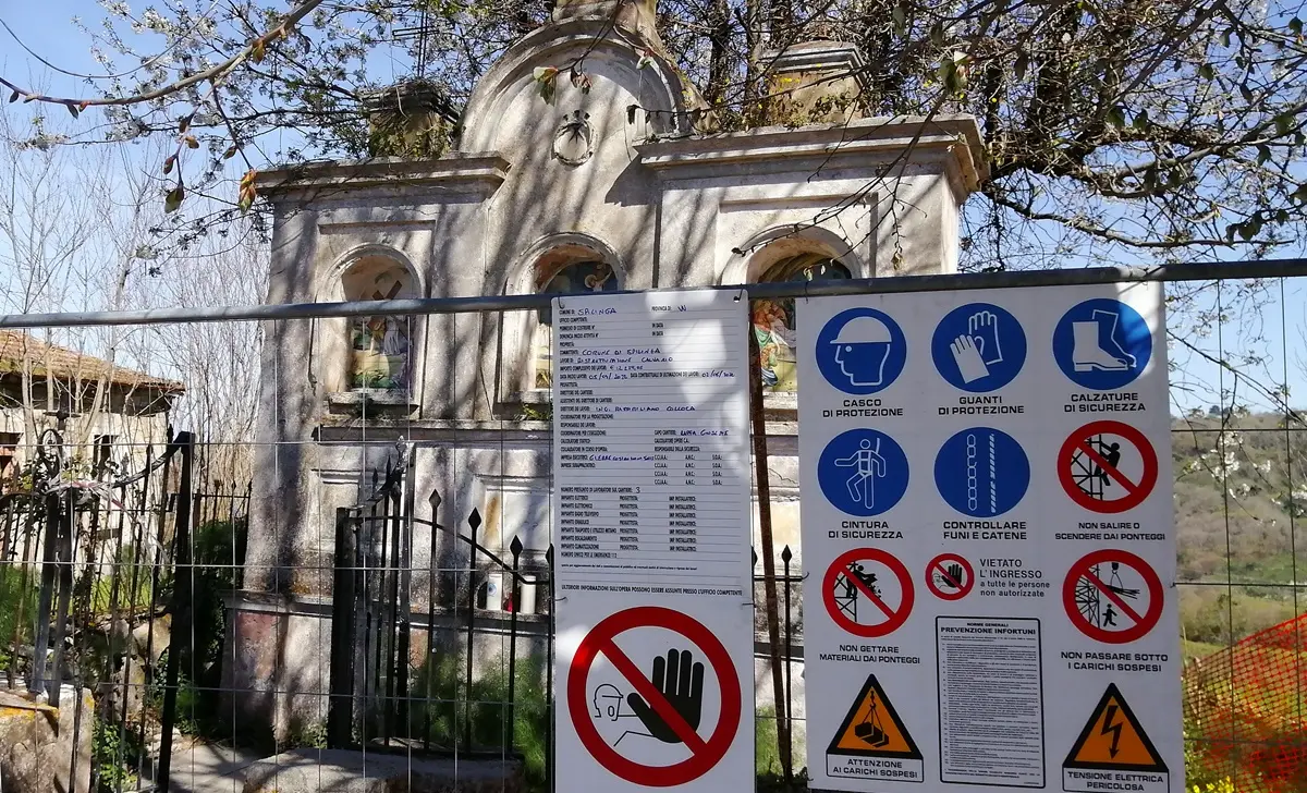 Spilinga, al via il restauro dell'antico calvario con le indennità di sindaco e giunta