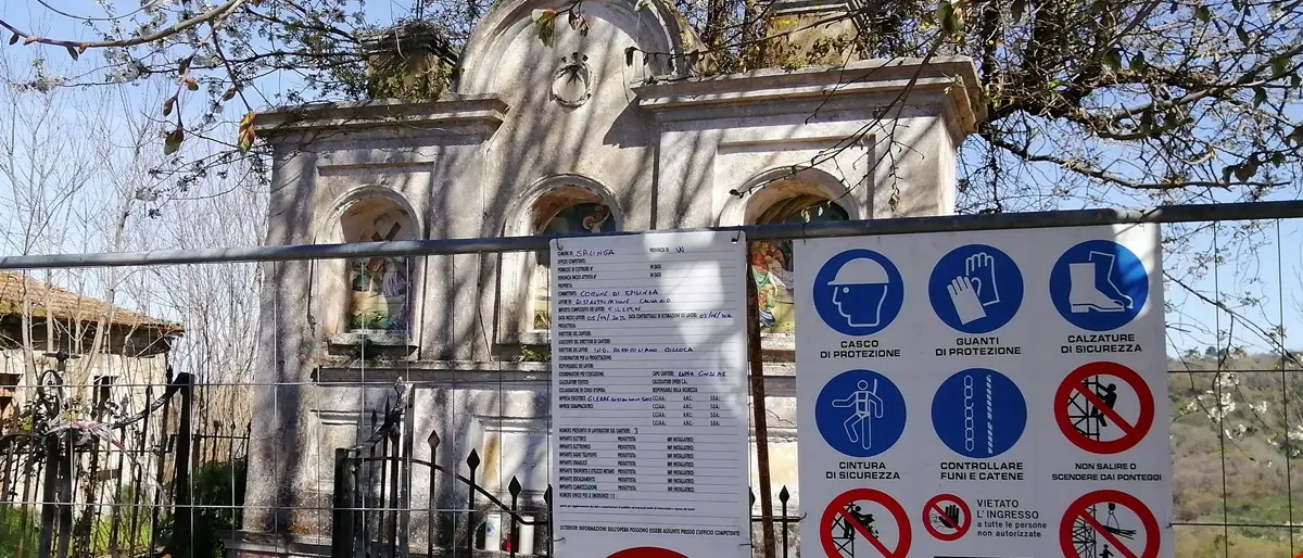Spilinga, al via il restauro dell'antico calvario con le indennità di sindaco e giunta