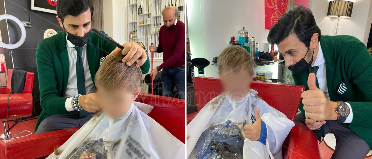 Vibo Marina, il parrucchiere che offre gratis il suo lavoro ai bambini ucraini in fuga dalla guerra