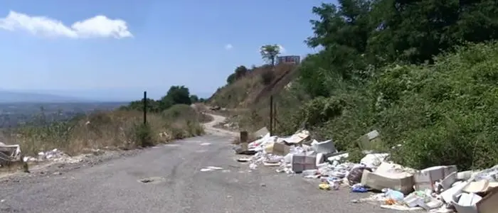 Degrado a Vibo: rifiuti abbandonati e sterpaglie alle porte della città (VIDEO)