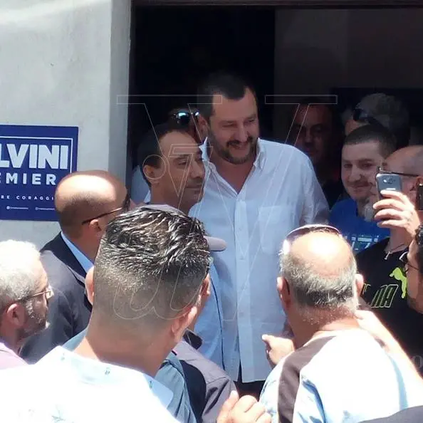 Salvini in tour nel Vibonese: «L’Italia non diventi un campo profughi»