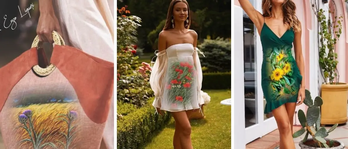 L’arte del pittore vibonese Liguori su abiti e accessori di moda