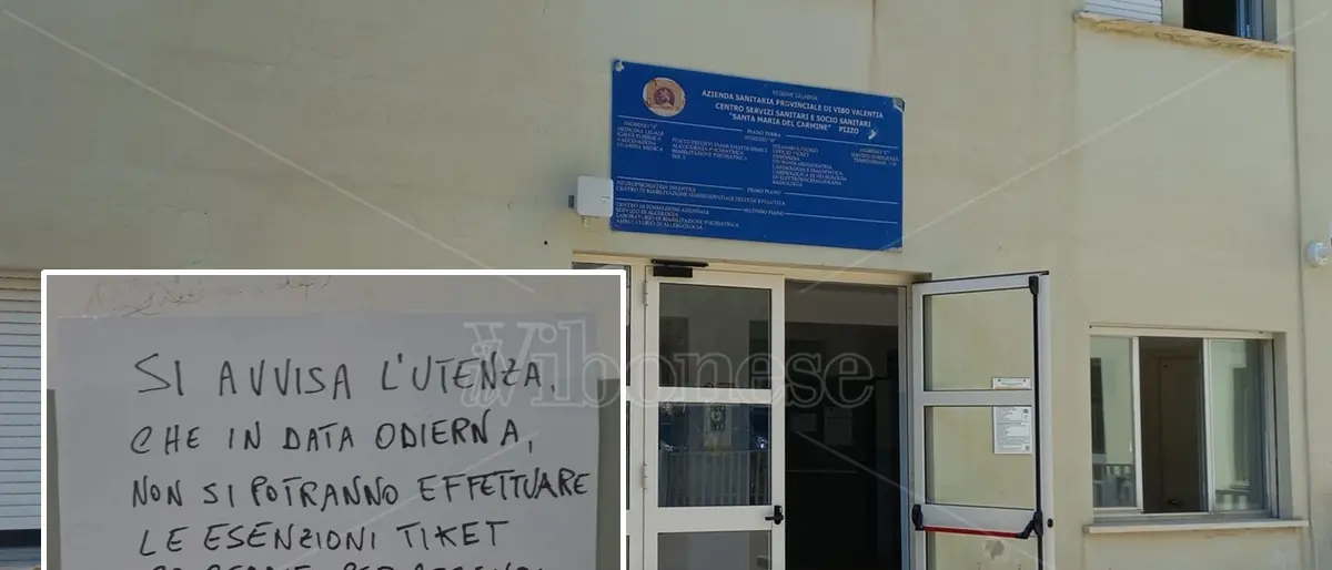 A Vibo il rinnovo dell’esenzione ticket è un’odissea: utenti mandati a Pizzo ma manca l’operatore