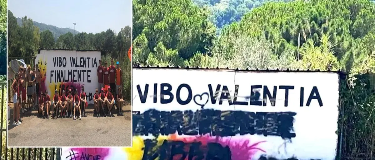 Murale imbrattato a Vibo Marina, Libera si dà appuntamento per pulirlo