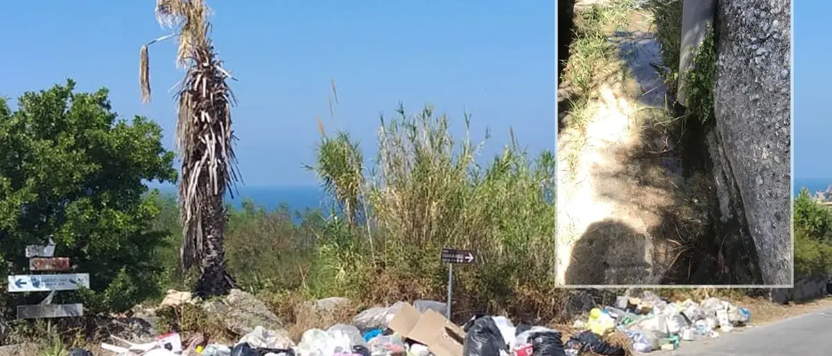 S. Maria di Ricadi, proteste dal consigliere Mobrici e dai turisti: «Scarichi e rifiuti in strada»