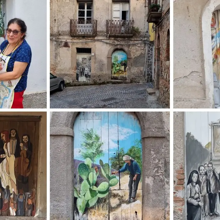 I vecchi portoni raccontano, così a Zungri l’arte fa rivivere l’antico borgo -Foto