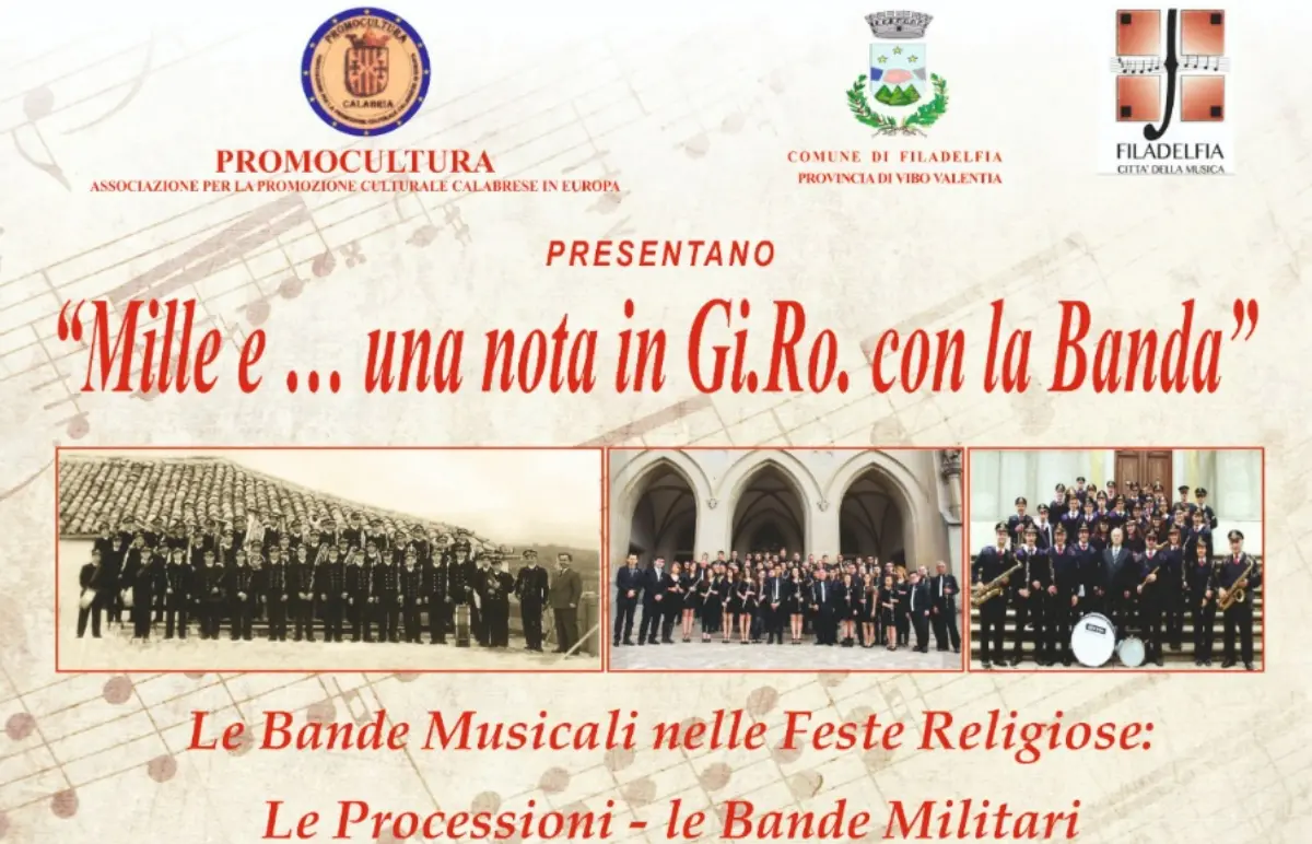 Mille e una nota, a Filadelfia una mostra per valorizzare la storia delle bande musicali