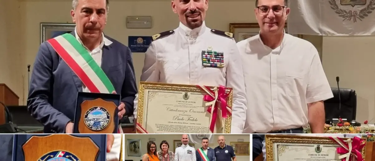 Zungri, l’ufficiale vibonese Paolo Fedele cittadino onorario