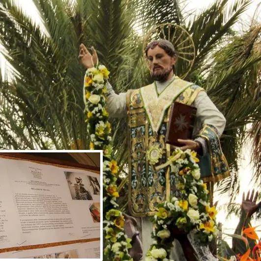Favelloni, al via il restauro della statua del patrono San Filippo d’Agira
