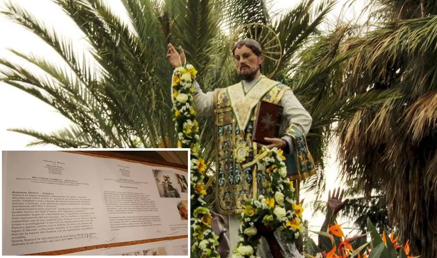 Favelloni, al via il restauro della statua del patrono San Filippo d’Agira