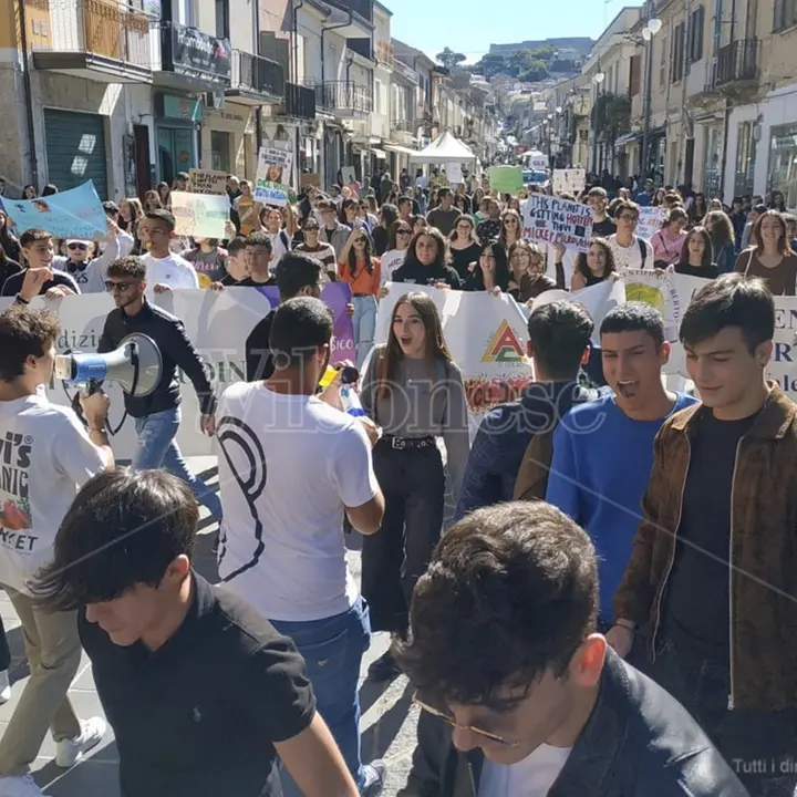 Anche gli studenti di Vibo Valentia in piazza per il Global Strike for Climate
