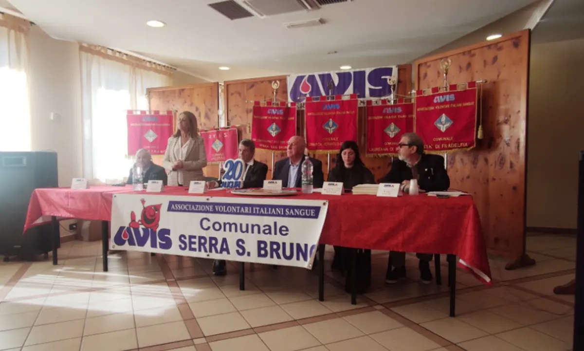 Serra San Bruno, l'Avis comunale compie i suoi primi 20 anni e premia i donatori